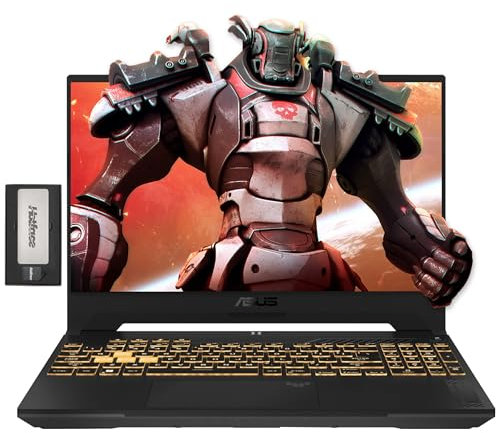 ASUS TUF F15 15.6 FHD 144Hz Gaming Laptop, Intel i7-12700H, NVIDIA GeForce RTX 4070, 64GB RAM, 4TB SSD, RGB Backlit Keyboard, Camera, Dolby Atmos, Wi-Fi 6, Gray, Win 11 Pro, 256GB Docking Station Set
