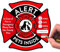 Pet Fire Rescue Aufkleber - Pet Alert Sticker statische Klammerfenster Aufkleber Notfall -Haustier -Rettungszeichen mit Bonus: Pet Home Alone Wallet Card & Key Tag - Kein Klebstoff, abnehmbar, UV -Wid
