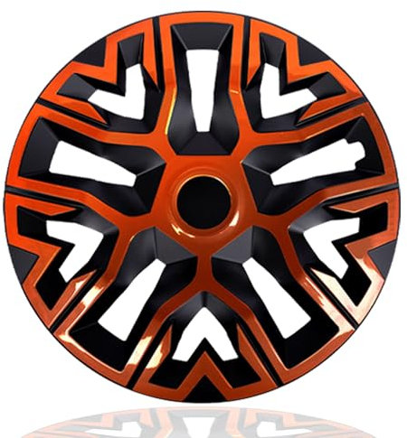 NRM The Best Bicolor Copper/Black Radkappen 15 Zoll für Stahlfelgen | 15“ Radzierblenden 4er Set Kupfer/Schwarz
