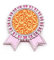 Orange en Broche décorative classique Motif floral Rose, M, Métal