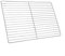 Bebykilemi Grille en acier inoxydable pour barbecue, grille de rechange, pour camping, barbecue, pique-nique, barbecue (30 x 45 cm)