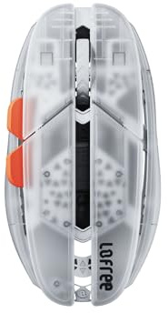 LOFREE Hypace Ultra-Leichtgewichtige Gaming-Maus (47g), PAW3950 Sensor, 40K DPI, 8K Polling Rate, Magnesium-Legierung, Tri-Modus (Bluetooth/2.4GHz/Kabel), 100h Akku für PC/Mac (Transparent)
