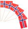 Everflag Papierfähnchen: Norwegen 50er Packung