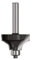 ENT 09820 Viertelstabfräser HW, Schaft (S) 8 mm, Durchmesser (D) 38,1 mm, NL 19 mm, R 12,7 mm, SL 32 mm, mit Kugellager