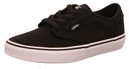 Vans Atwood, Unisex Kids' Low-Top Sneakers, Black (Canvas Black/White), 2.5 UK (34 EU)
