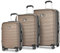 Andreas Dell Premium Reisekoffer 4 Rollen – Hartschalen Trolley Koffer Set, Leicht & Stabil, TSA-Schloss, Erweiterbar, Großes Fassungsvermögen – Perfekt für Urlaub & Geschäftsreisen (Coffee)