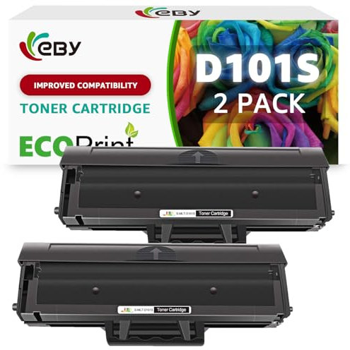 EBY Kompatibel Toner Patronen Ersatz für Samsung MLT-D101S/ELS D101S für SCX-3405W SCX-3405F SCX-3405 SCX-3405FW SCX-3400 ML-2160 ML-2165 ML-2165W ML-2168 SF760P SF 760 (Schwarz, 2-Pack)