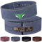 Mytra Fusion gewichthebergürtel 100% Echtes Leder Weightlifting Belt weiße Schnalle, Lifting Belt for Fitnessstudio, Fitness, Training, gewichthebergürtel Herren & Damen Gym Belt (Grau, L)