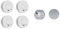 Smartwares 4er Pack TÜV geprüfter Rauchmelder/Feuermelder, DIN EN 14604 Zertifiziert, RM250/4, 4er Pack & Magenthalter für Rauchmelder/6 cm Ø/Magnetbefestigung für Rauchmelder, RMAG60