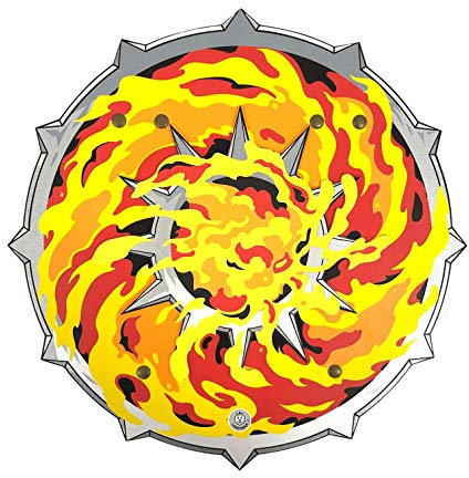 Liontouch - Fantasie Flammenschild - Für Kinder von 3-8 Jahren | Mittelalterliches Schaumstoffspielzeug mit loderndem Feuerdesign | Sicheres Kampf-Zubehör für Verkleidung, Cosplay & Kostüme