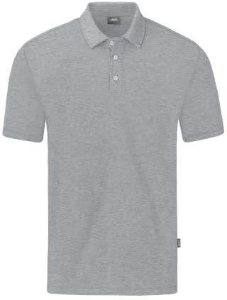 JAKO Organic Poloshirt Stretch grauweiss, 2XL Herren