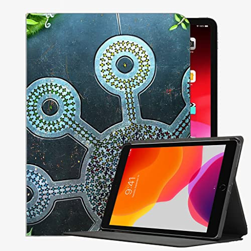 YENDOSTEEN Hülle für iPad Mini 5 2019 7.9 Zoll/iPad Mini 4 mit Apple Pencil Halter Auto Schlaf/Wach,Schlüsselfotos Muster. mit Auto Schlaf-/Aufwachfunktion