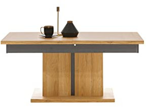 Marmex York Y14 - Ausziehbank; Vor dem Aufklappen ist die Bank 114 cm lang, nach dem Aufklappen beträgt ihre Länge 144 cm