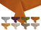 beties „Wunschton“ XL Mitteldecke ca. 110x110 cm - in großer Sortiments- und Größenauswahl – EIN idealer Begleiter in Unifarbe (sanddorn-orange)