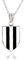 collana bianco nera squadra calcio acciaio cll2017