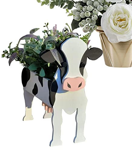tacery Fleur Jardin Vache | Pots Fleurs Jardin Mignons,Décor Porche, Patio et Jardin