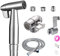 Bidet doccia a mano in acciaio inox, doccia musulmana in acciaio inox e kit di spruzzo per pannolini per bambini, con erogatore per rubinetto, tubo flessibile e gancio o supporto a parete