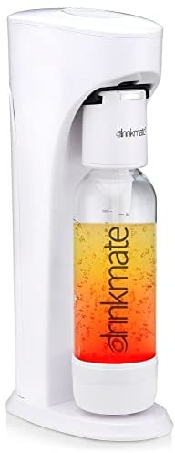 AquaDream Wassersprudler Trinkwassersprudler zum Aufsprudeln von Wasser Kohlensäure für Wasser Siphonflasche weiß