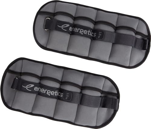 Energetics Unisex Ankle Wrist Weight 1.0 Handgelenk- & Knöchelgewichte, Black/Grey Dark, 0,5