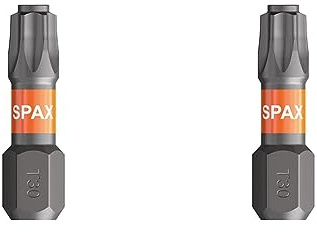 SPAX 5000009192309 Bit T-Star plus T30, 5 Stück in der Dose, 25 mm (Packung mit 2)