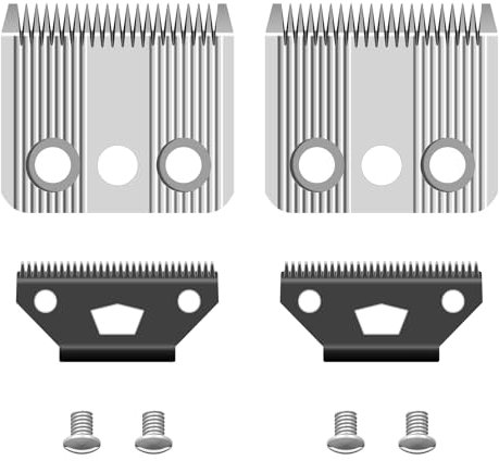 BESTBOMG Set mit 2 Star Blade, Ersatzmesser für Hundeschneider, kompatibel mit Moser 1400, Edelstahl, 0,7 – 3 mm