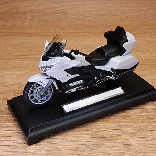 HIZORB Moto pressofusa 1:18 per Honda per Goldwing 2020 Bianco Modello di Moto Diecast Giocattolo in Metallo