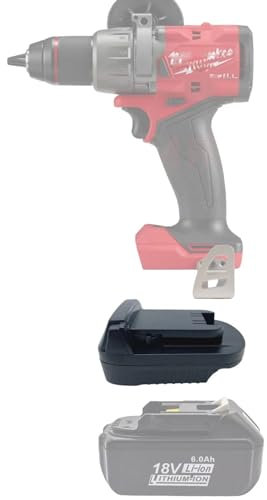 for Makita for Milwaukee Battery Adapter,MT18MIL Battery Adaptor Compatible for Makita 18V Lithium-ion Battery Convert to Milwauke M18 18V Battery,for Milwaukee 18V Cordless Power Tools