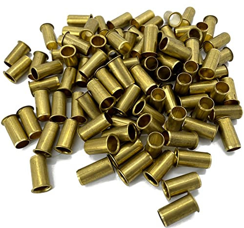 SAMETRUCK 100x Verstärkungshülse Einsteckhülse Stützhülse Messing für Kunststoffrohr Druckluft LKW Anhänger (außen 12mm, innen 9mm - 12x1,5)