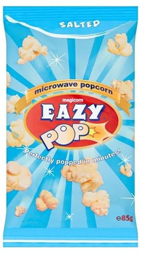 EAZYPOP Microwave Popcorn 85g (Salted Flavour, Pack of 10)