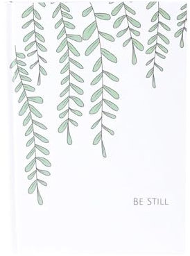 Be Still – Christliches Hardcover-Tagebuch, A5-Notizbuch, 21,6 x 14,7 cm, 196 linierte Seiten, inspirierendes Schreibtagebuch, Tagesjournal für Damen, Herren, Teenager