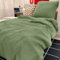 DerF HOME Muslin Bettwäsche grün 135x200cm Bettbezug + 80x80cm Kissenbezug,100% Baumwolle,weich und hautfreundlich für einen erholsamen Schlaf