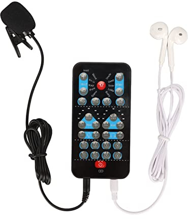 Changeur de Voix, Mini Dispositif de Changeur de Voix Portable avec 8 Effets Sonores, Microphone Portable, Changeur de Voix, Effets Sonores, Machine de Jeu, Modulateur de