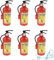6 Pièces Extincteur Pistolet à Eau, Mini Extincteur Jouet, Extincteur Jouet Eau Pompier, Petit Pistolet a Eau pour Enfants, Extincteur Enfant10,8 X 4,5 cm, Enfants Garçons Filles Cadeaux Jouets