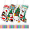 taonganui 4 Stück Nikolausstrumpf Kinder Neu Weihnachtsstrumpf,DIY Handgemalte Handwerk Weihnachtsdekoration,Großer Christmas Stockings für Befüllen & Aufhängen,mit 48 Stück Aquarellstift