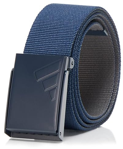 adidas Reversible Web Golf Belt Gürtel Unisex, Marineblau/Grau fünf, One size