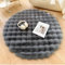 Nyescasa Hochflor Teppich Rund Langflor Wohnzimmer Modern Flauschig Weich Runder Kunstfell Teppich für Wohnzimmer Kinderzimmer Schlafzimmer Flur Grau Shaggy Innen 100cm