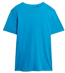 Superdry Herren Klassisches Essential T-Shirt Verwaschenes Atomar Blau XXXL