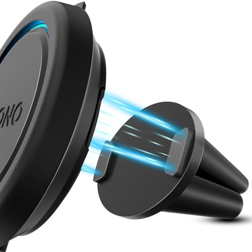 YSYFAD Magnetische Lüftungshalterung für OOONO CO-Driver NO2 Blitzerwarner, OOONO 2 Halterung Auto Exakte Passform mit Originalgetreuem Magneten, Eingebauter Magnet Halterung für OONOO NO2, Schwarz
