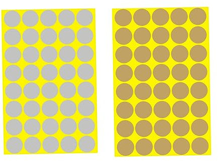 NAMOARLY 10blätter Runde Aufkleber Etiketten Selbstklebend Farbig Aufkleber Bunte Rund Farbige Runde Etiketten Klebeetiketten Punktmarker