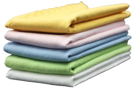 WJnflQN Lot de 5 Chiffons de Nettoyage en Microfibre pour Violon et Guitare – Chiffon Antistatique Multi-Usage pour Piano, Violon, Guitare, Basse électrique et Instruments à Vent