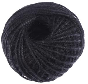 SHINEOFI Hanfseile Farbiges Seil Haushaltspapierseil Papierseil Etikettenseil Für Bastelarbeiten Und Geschenkdekor Schwarz