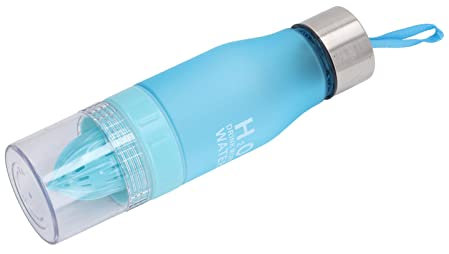 Botella de Agua con Sabor, Botella de Agua con Sabor Cordón Portátil 650 Ml para Actividades Al Aire (BLUE)