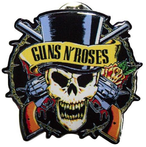 Guns N' Roses Top Hat Pin Badge One Size