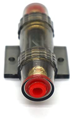 FJSAYDYW Porte-fusible Audio de Voiture Durable 30A/40A/50A/60A/80A/100A DC 12V disjoncteur Audio stéréo de Voiture fusible en Ligne(40A)