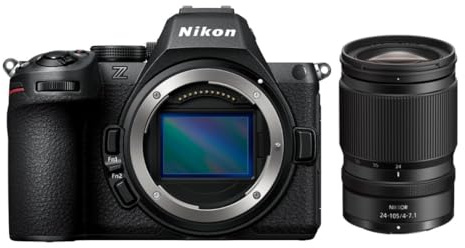 Nikon Z5II + 24-105mm f/4-7.1 fotocamera Mirrorless Full Frame con SD Nital | CMOS 24,5 MP, 299 punti, stabilizzatore, video 4K, professionale. Lexar SDXC 128GB inclusa. 6 anni garanzia Nital
