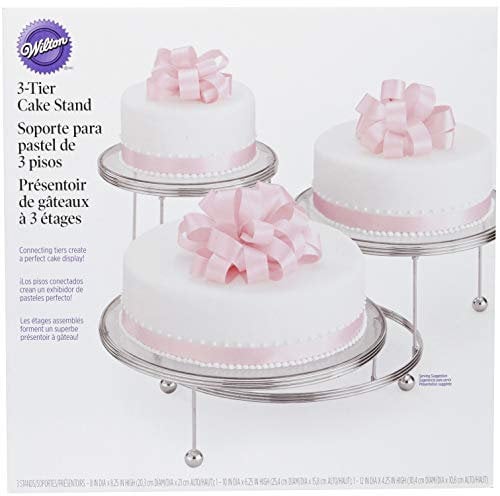 Wilton Soporte para Tartas de 3 Alturas, Cromo, Centimeters