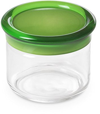 Omada Design Barattolo Cucina in Plastica da 0,5 lt, Contenitore Freschezza Alimenti, Made in Italy, Lavabile in Lavastoviglie, Linea Trendy, Verde