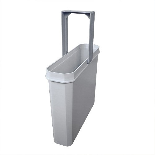 Naber Mülleimer | Modell 8012333 | Volumen 8.5L | 113 x 382 x 326 mm | Kunststoff Grau