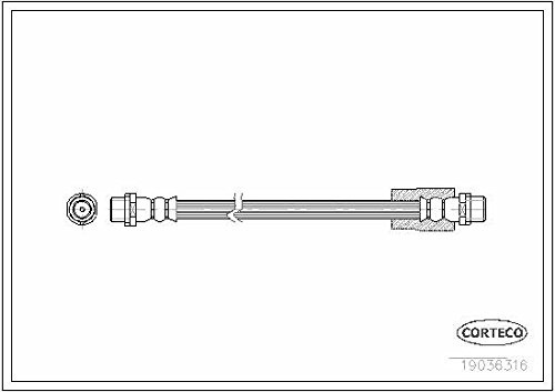 Corteco 19036316 Bremsschlauch vorne