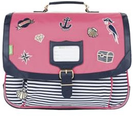 Cartable 35 cm Tann's Les Fantaisies Enora Rose/Bleu marine